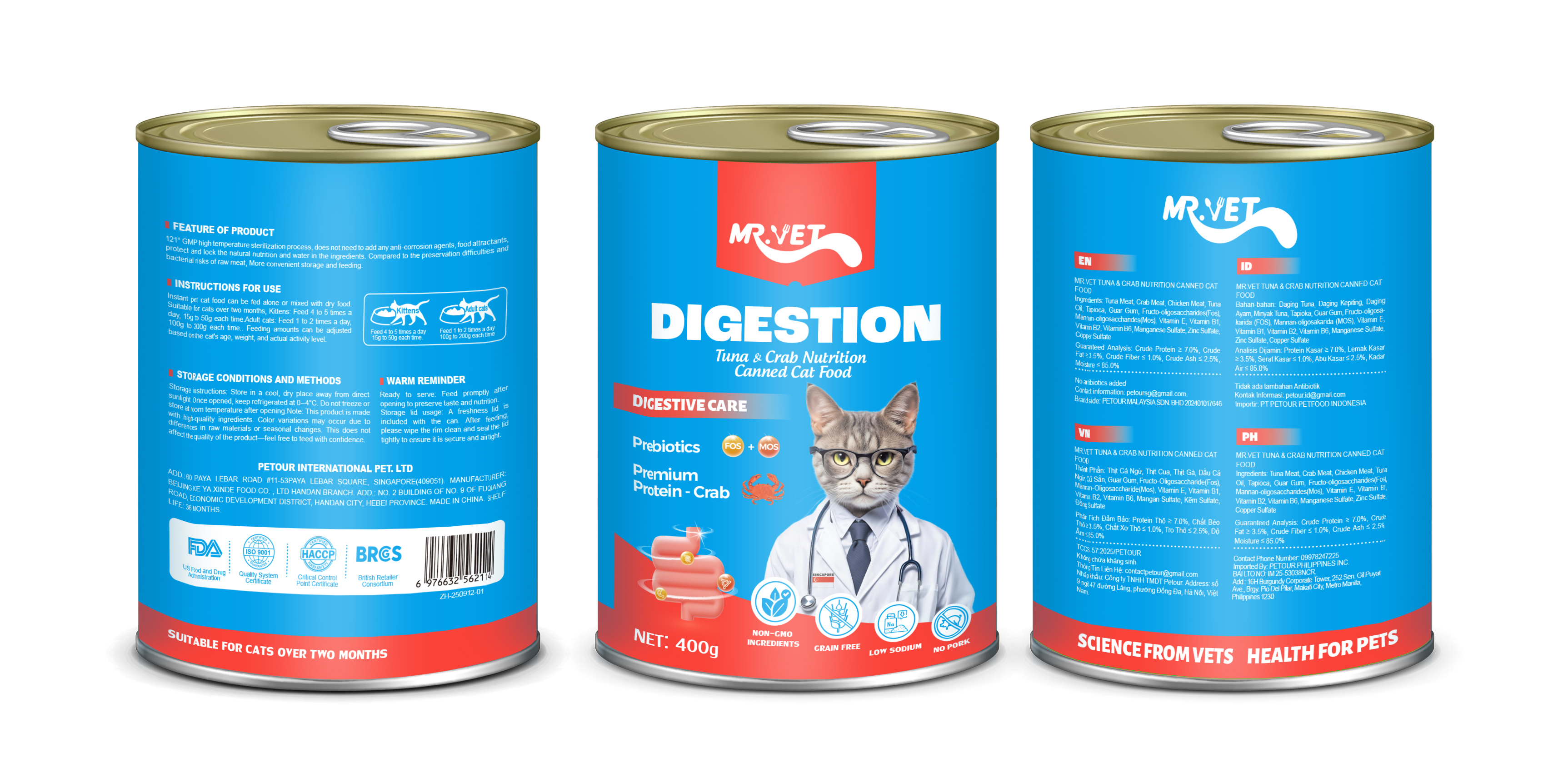 Pate Mr.Vet Lon 400Gram