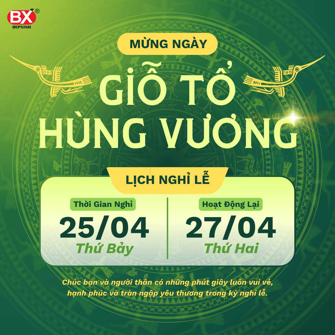 THÔNG BÁO LỊCH NGHỈ LỄ GIỖ TỔ HÙNG VƯƠNG