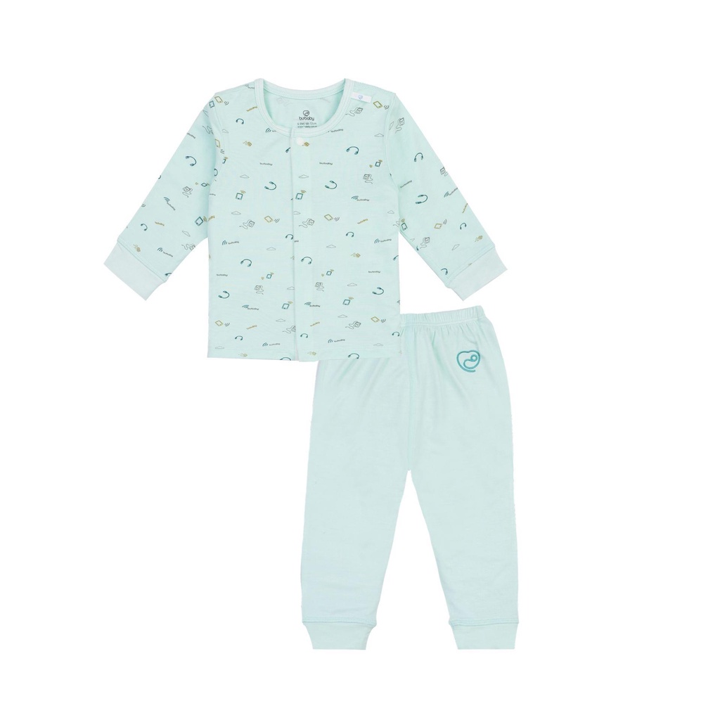 (0M-6M) Bộ dài tay cài giữa Bu Baby - Bambus BBB110206 - Quần áo BU Baby Chính hãng