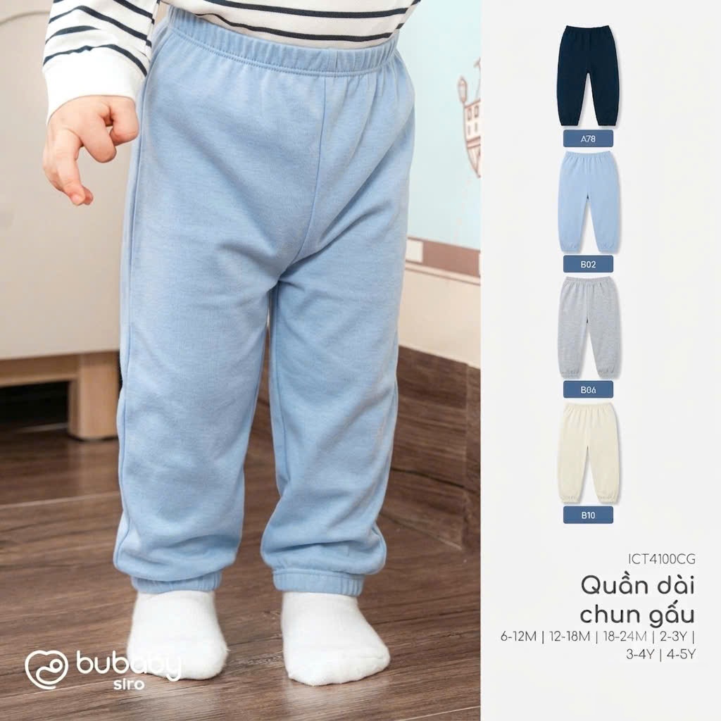 (6M-5Y-Nhiều mẫu) Quần dài Bé trai bé gái - Bubaby