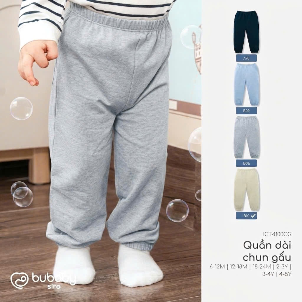 (6M-5Y-Nhiều mẫu) Quần dài Bé trai bé gái - Bubaby