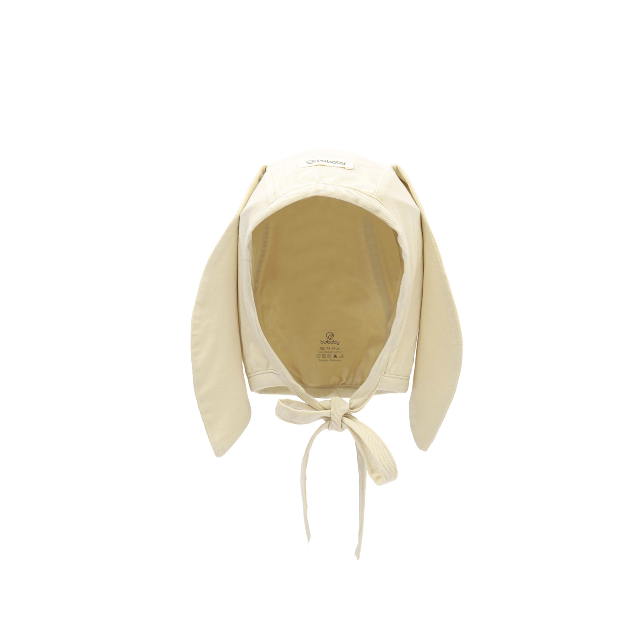 (NB-3M) Mũ buộc dây tai thỏ Bonet Bu Baby chất sợi tre mềm mại ABB194321 - Bubaby sơ sinh - Mũ Bubaby