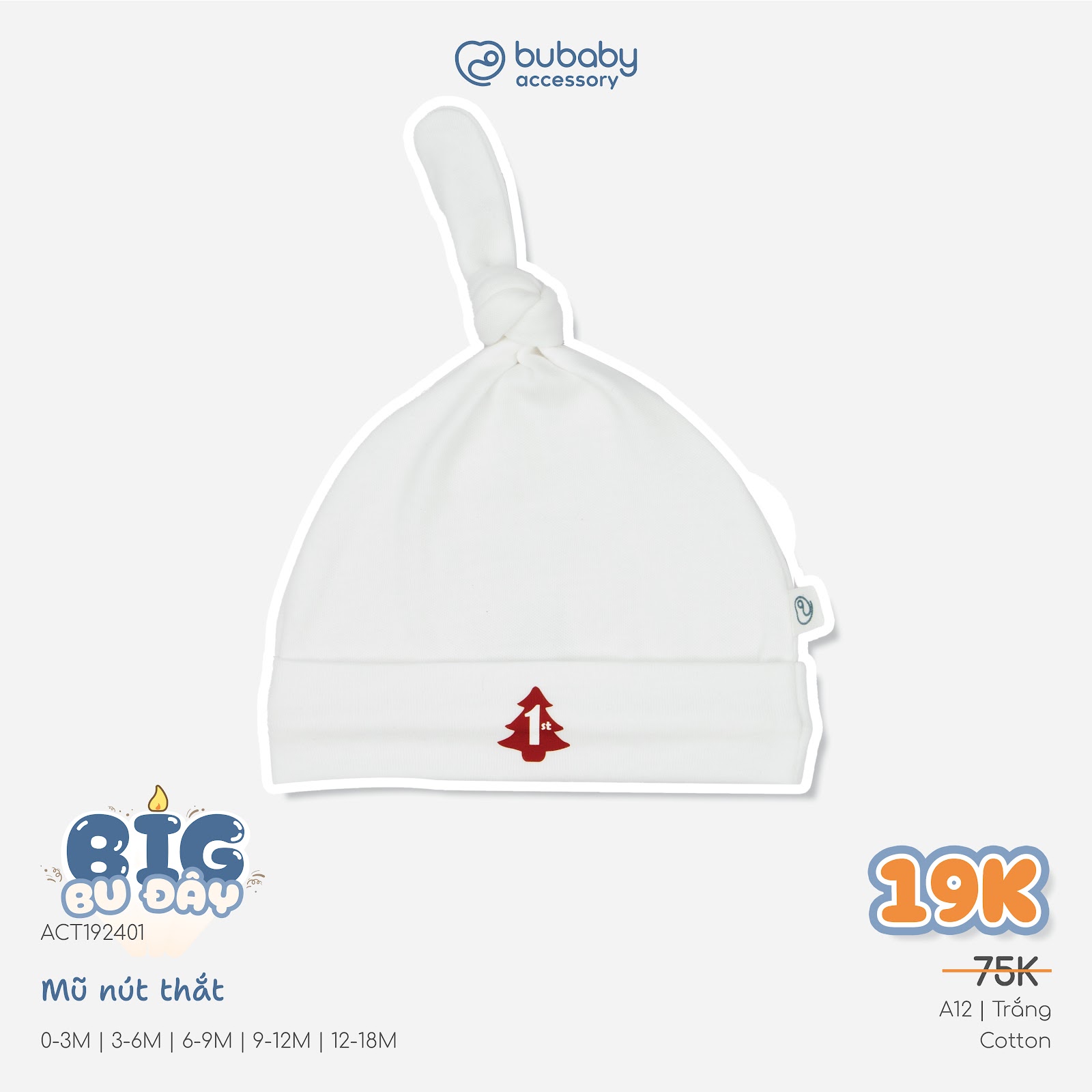 BU Baby (0-18M) Set đồ Noel giáng sinh 2025 cho bé yêu Kèm hộp Quà tặng BU Cotton | Hàng chính hãng