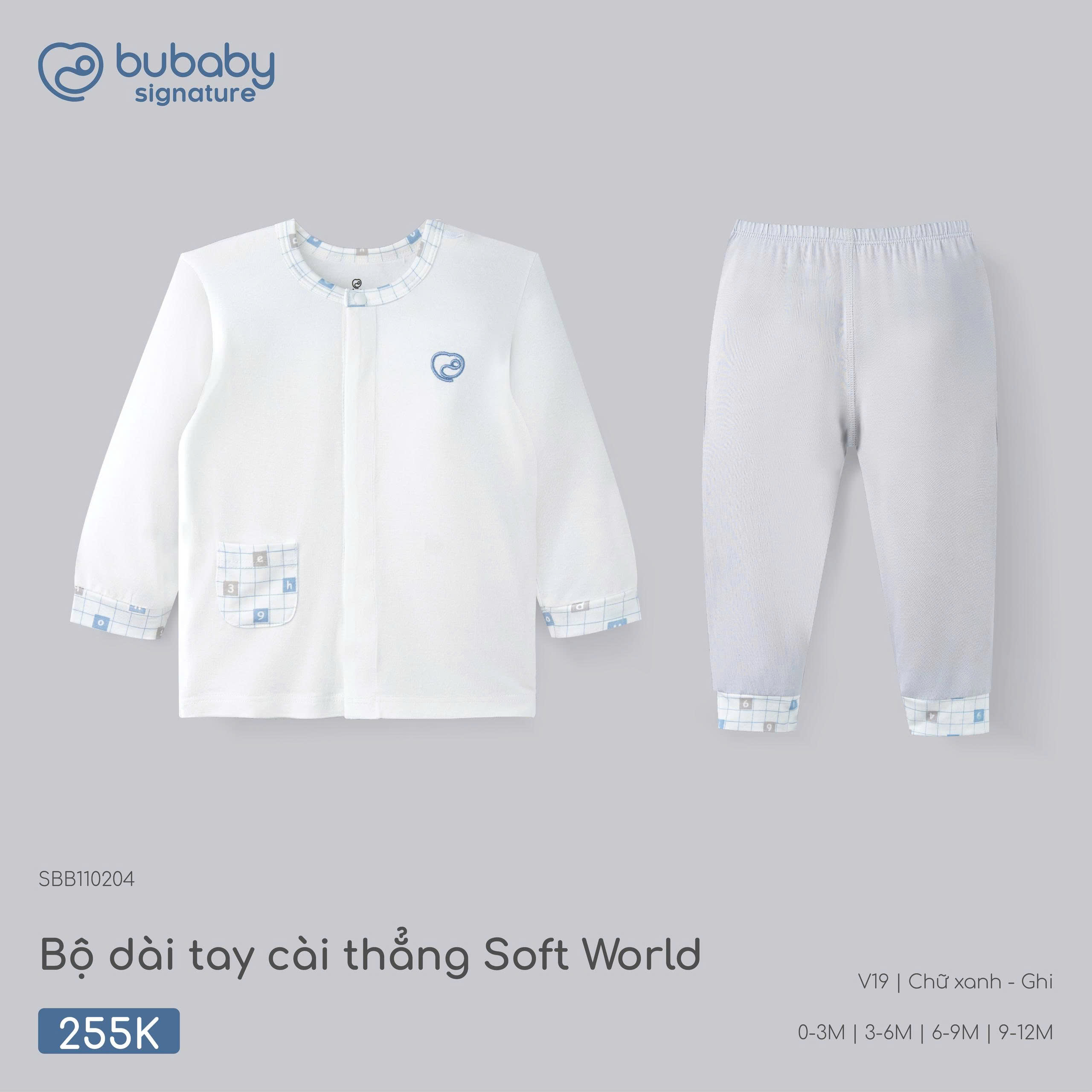 (NB - 12M) Bộ quần áo sơ sinh Vải Bambus Mềm mát cho bé yêu BUBABY SALE 2026