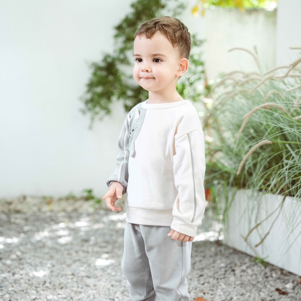 BU Baby (6M-24M) Bộ dài tay cài vai Thu êm BU Cotton BCT110108 | Quần áo chính hãng