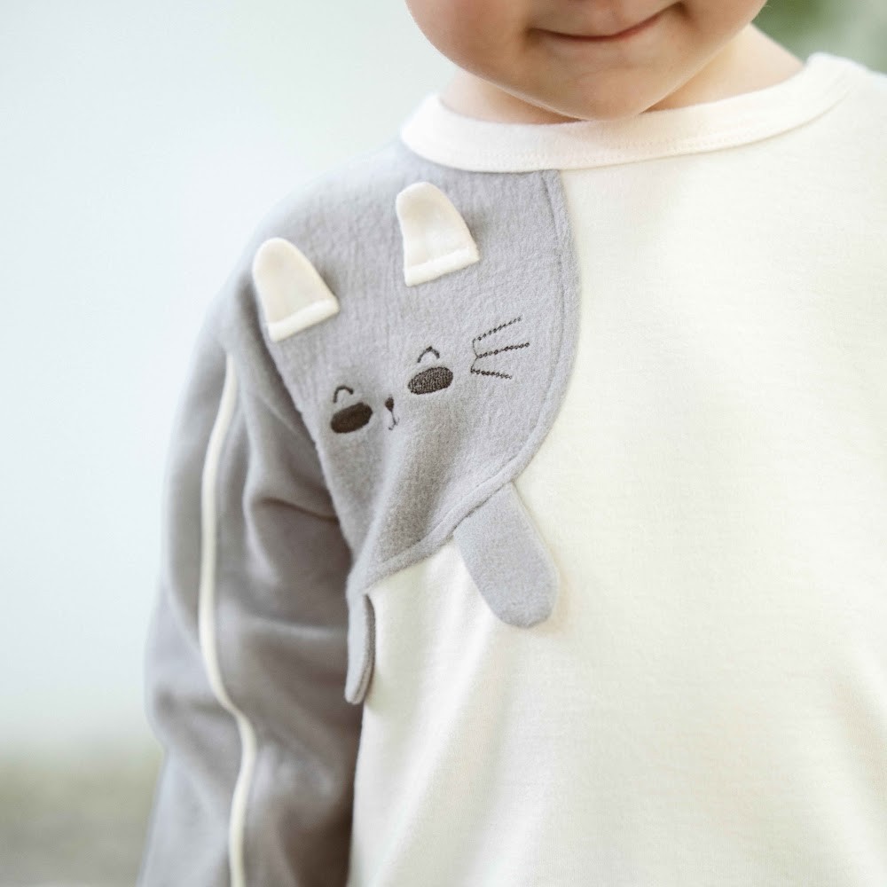 BU Baby (6M-24M) Bộ dài tay cài vai Thu êm BU Cotton BCT110108 | Quần áo chính hãng