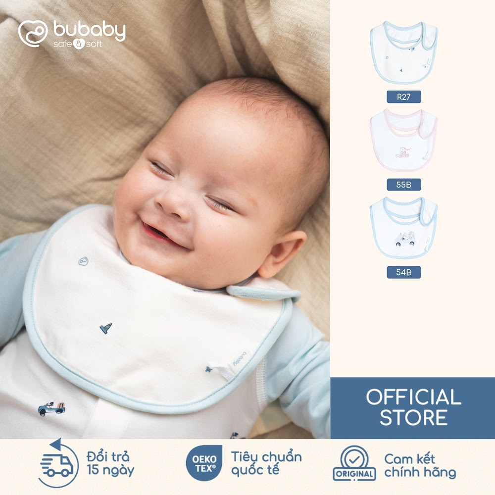 BU Baby Yếm cài lệch BU Bamboo ABB010700 | Phụ kiện sơ sinh chính hãng