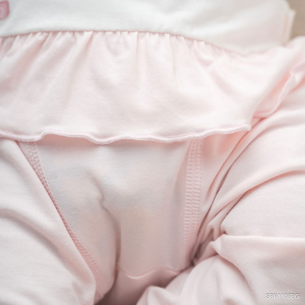 BU Baby (0M-9M) Bộ dài tay, ngắn tay cài chéo bé gái Little Car Bamboo SBB1108BG | Quần áo sơ sinh chính hãng