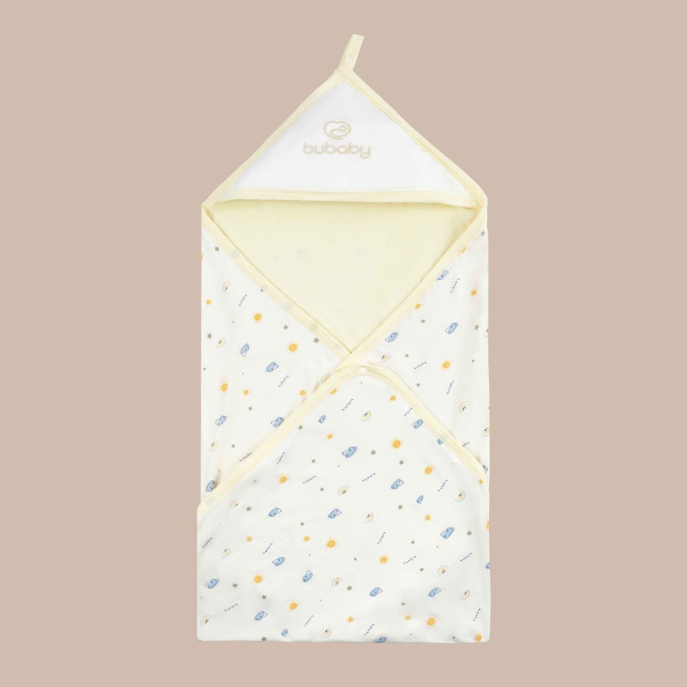 BU Baby Phụ kiện chăm sóc giấc ngủ Chăn ủ có mũ Little Rainbow Viscose CVS0817LR | Hàng Chính hãng