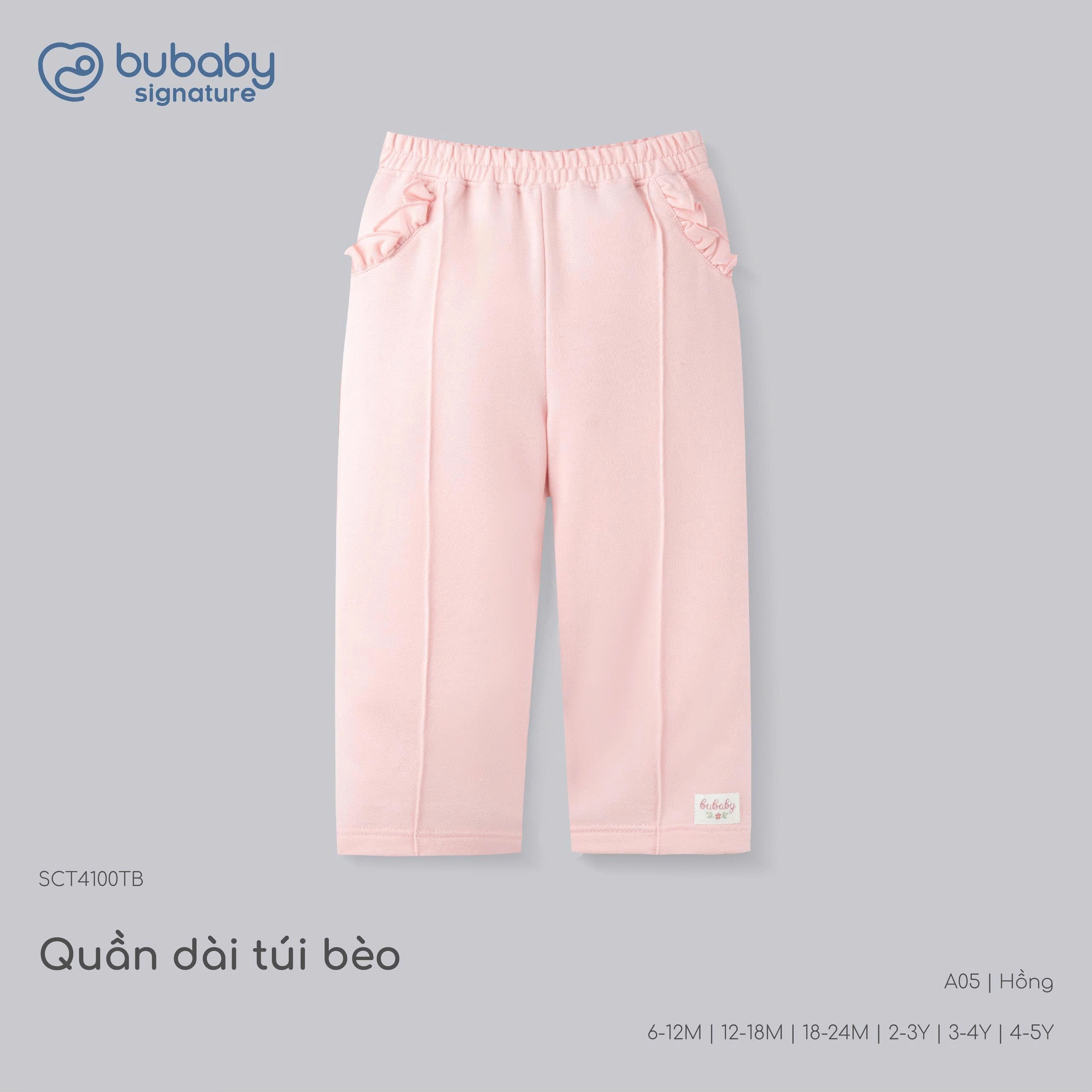 (6M - 5Y-Nhiều mẫu) Quần dài Bé gái - Bubaby