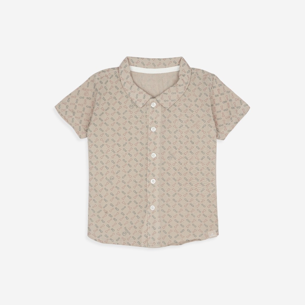 BU Baby (1Y-5Y) Áo sơ mi ngắn tay lịch sự, thanh lịch - Bu Baby bé trai - bé gái - Quần áo Bu Baby Pure Cotton BCT334100
