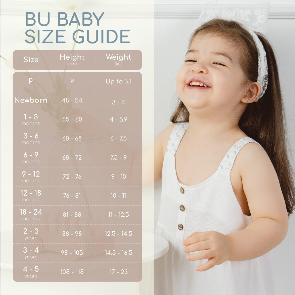 BU Baby Bộ dài tay cài chéo Bambus Iconic từ NB đến 3 tháng vải sợi tre mểm mại - Bambus BBB1301NS | Quần áo chính hãng