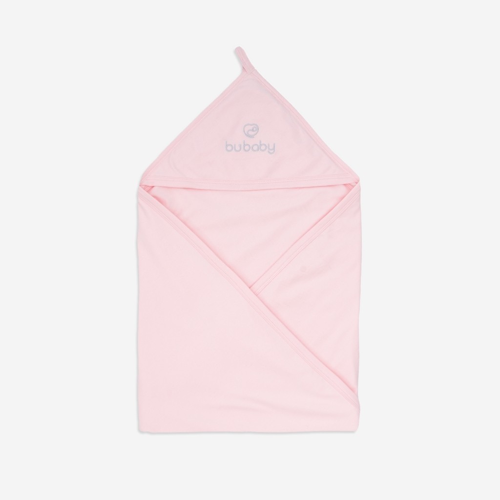 BU Baby Chăn Ủ cho bé chất liệu Sợi Tre Đan Mạch ABC081701 - mềm mịn, thiết kế có mũ ấm áp | Phụ kiện BUbaby chính hãng