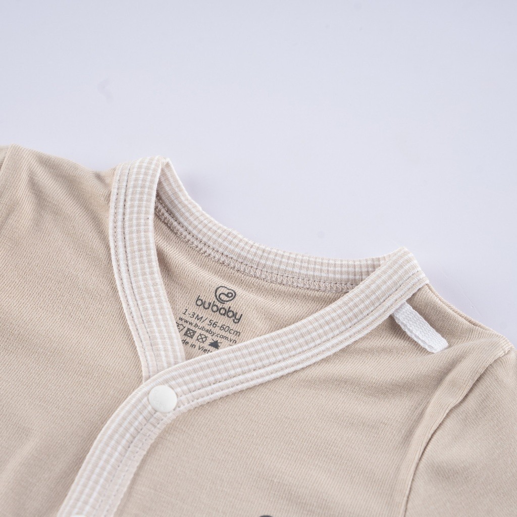 BU Baby Bộ dài tay cài giữa cho bé sơ sinh từ 1 đến 9 tháng chất vải thoải mái, co giãn  - Siro BSR110202 | Quần áo Bu