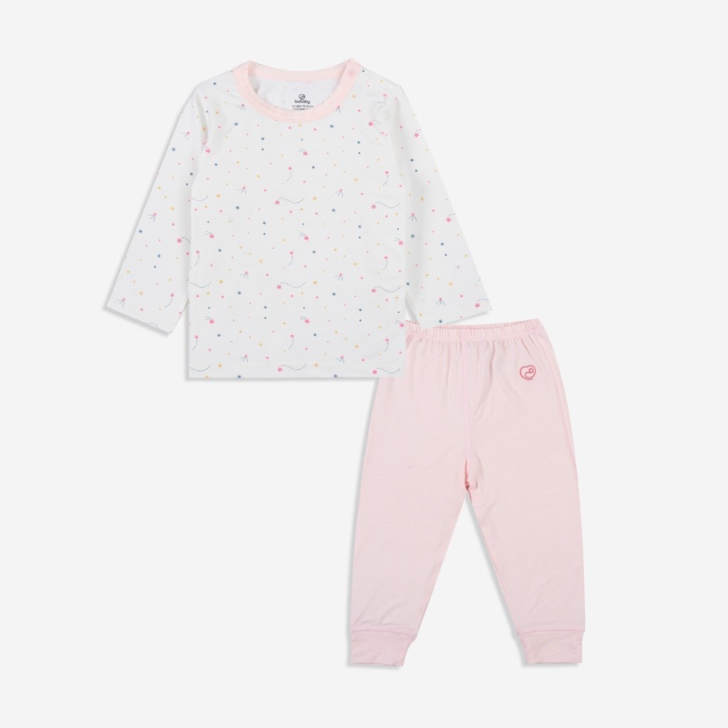 BU Baby Bộ quần áo dài tay cài vai Twinkle - Bambus BBB110107 | Bu Baby Chính Hãng