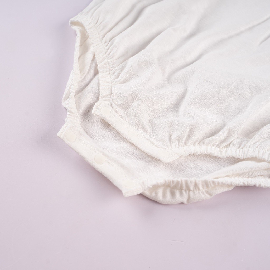 BU Baby Set Body kèm yếm cổ hoa bé gái Mimo cho bé sơ sinh từ 0 đến 12 tháng - GMC503100 | Bu Baby Chính Hãng