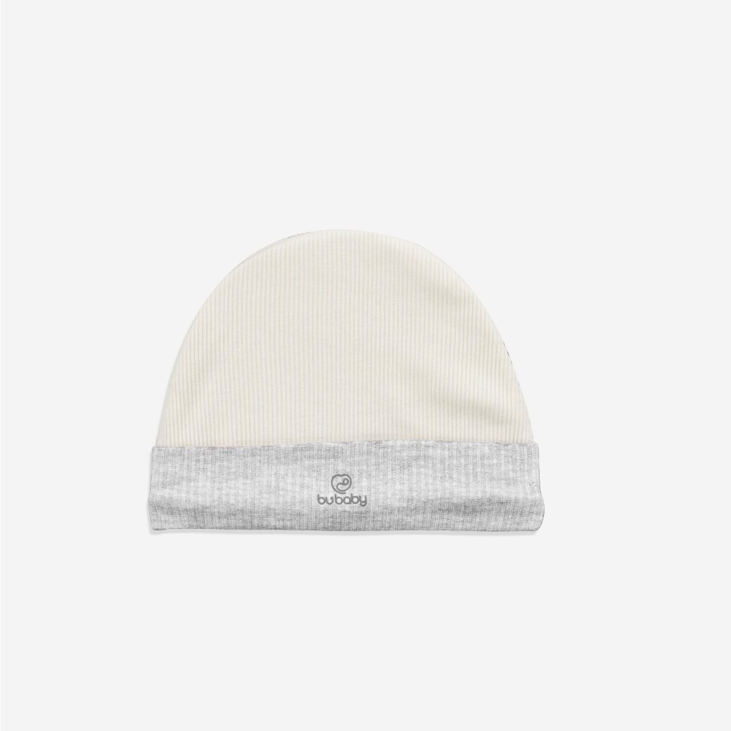 BU Baby Mũ Sơ Sinh cho bé trơn basic, chất liệu Siro Cotton Bu Baby ASR192201 | Phụ kiện Bu Baby chính hãng