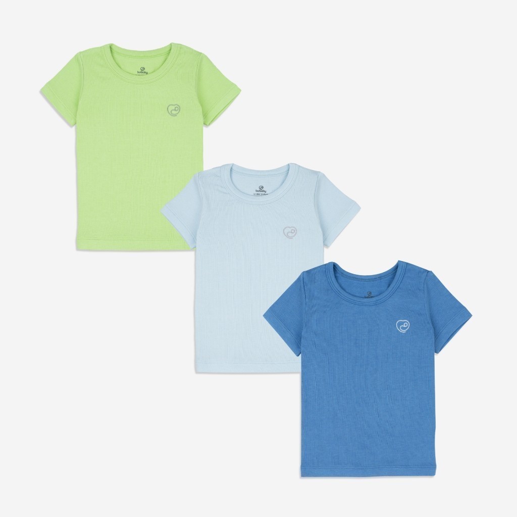BU Baby Set 3 áo ngắn tay cổ tròn thoái mái, thuận tiện cho bé - Molist BMD330401 | Bu Baby Chính Hãng