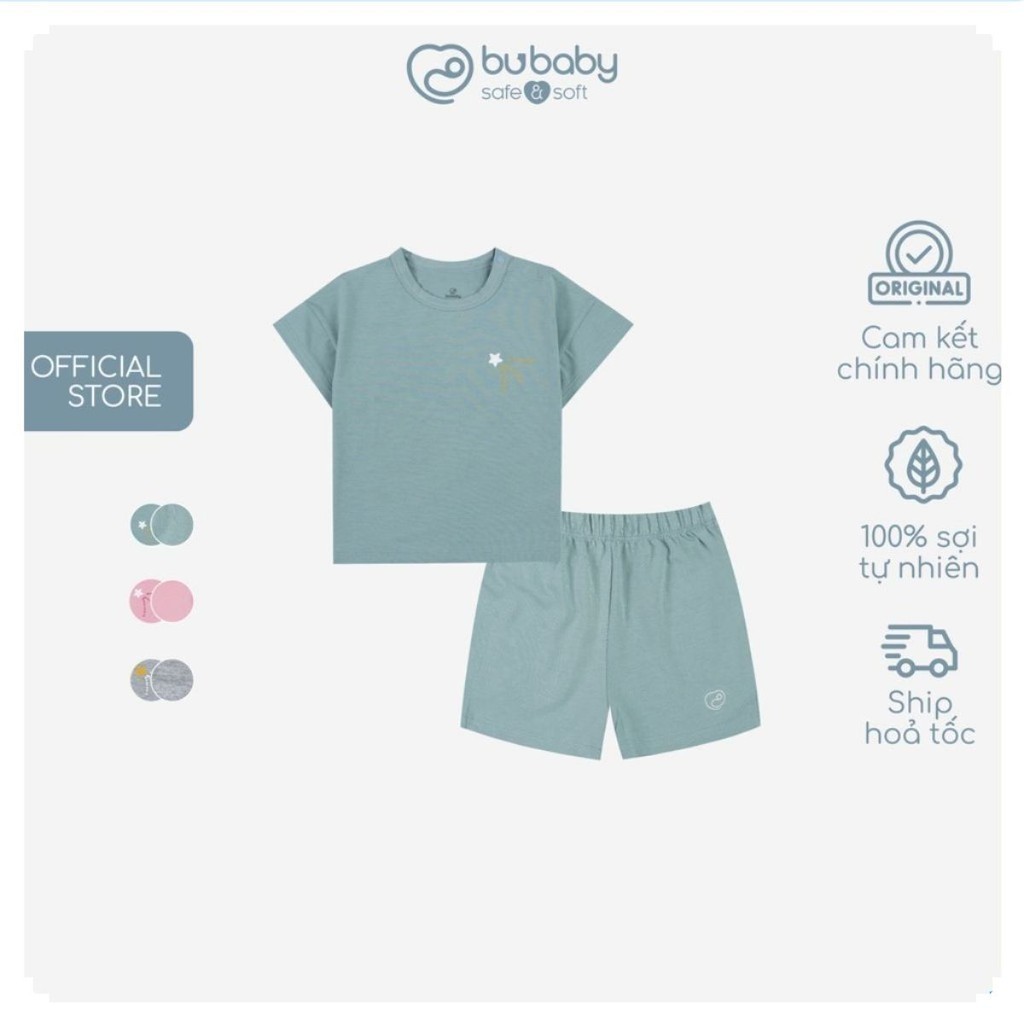 BU Baby Bộ quần áo ngắn tay cài vai Twinkle - Bamco BBC130108 | Quần áo Bu Baby chính hãng