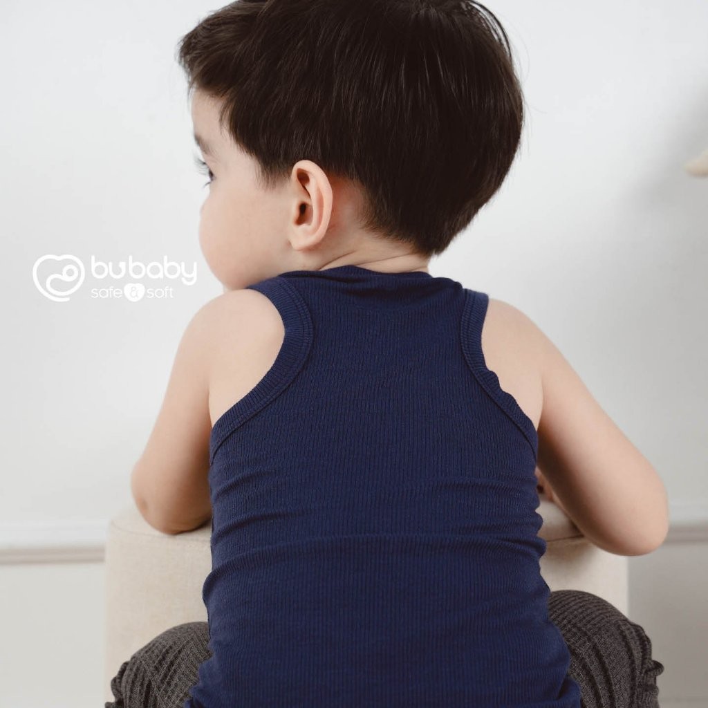 (12M-5Y) Set 2 áo Tank top,  Sát nách cổ tròn Bubaby Siro BSR340401 BSR340402 | Quần áo BU Baby chính hãng