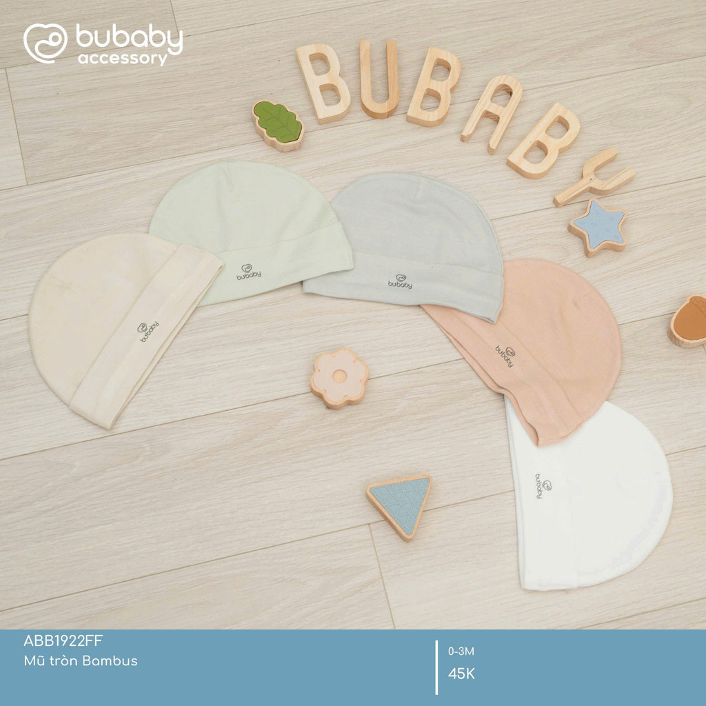 Mũ sơ sinh cho bé - Mũ tròn ASR19S300 ABB192200 ASR192200 ABB1922NS - Bu baby sơ sinh - Mũ sơ sinh BuBaby