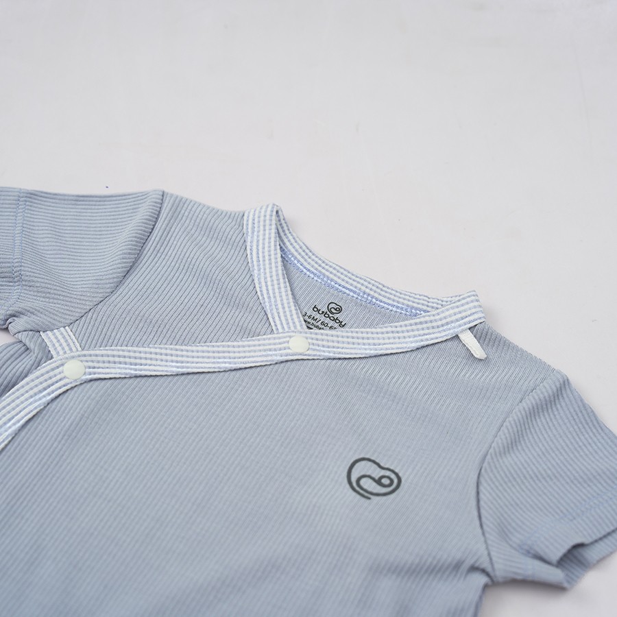 (1M-9M) Bộ quần áo ngắn tay cài chéo Siro - BSR130804 | Quần áo BU Baby chính hãng