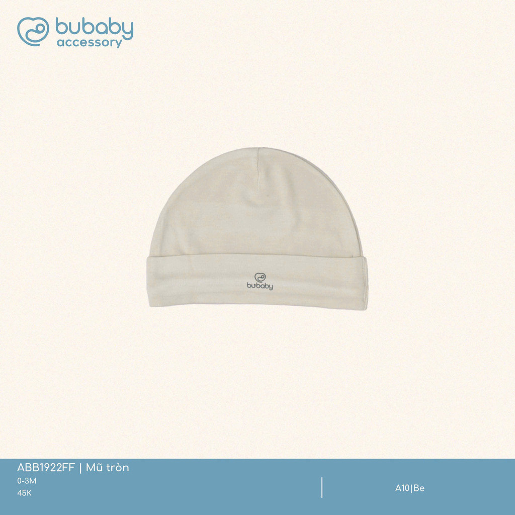 Mũ sơ sinh cho bé - Mũ tròn ASR19S300 ABB192200 ASR192200 ABB1922NS - Bu baby sơ sinh - Mũ sơ sinh BuBaby