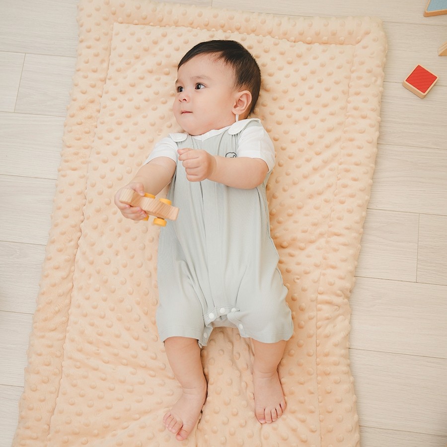 (1M-12M) Body đùi ngắn tay cài giữa Bé trai Bé gái - BSR230203 BSR230200 BSR230204 | Quần áo BU Baby chính hãng