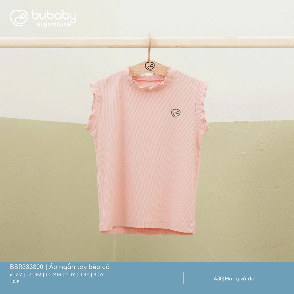 (6M-5Y) Áo ngắn tay bèo cổ cho bé BU Siro - BSR333300 | BU Baby Chính hãng