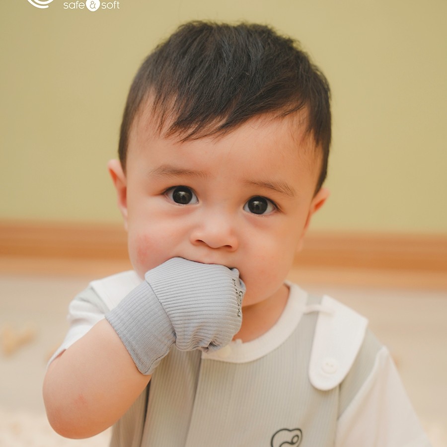 (Freesize) Bộ bao chân, bao tay Siro ASR400002 | Phụ kiện BU Baby chính hãng