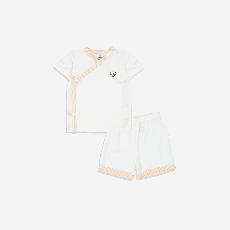 (1M-9M) Bộ quần áo ngắn tay cài chéo Siro - BSR130804 | Quần áo BU Baby chính hãng