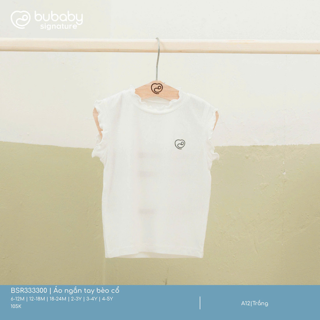(6M-5Y) Áo ngắn tay bèo cổ cho bé BU Siro - BSR333300 | BU Baby Chính hãng