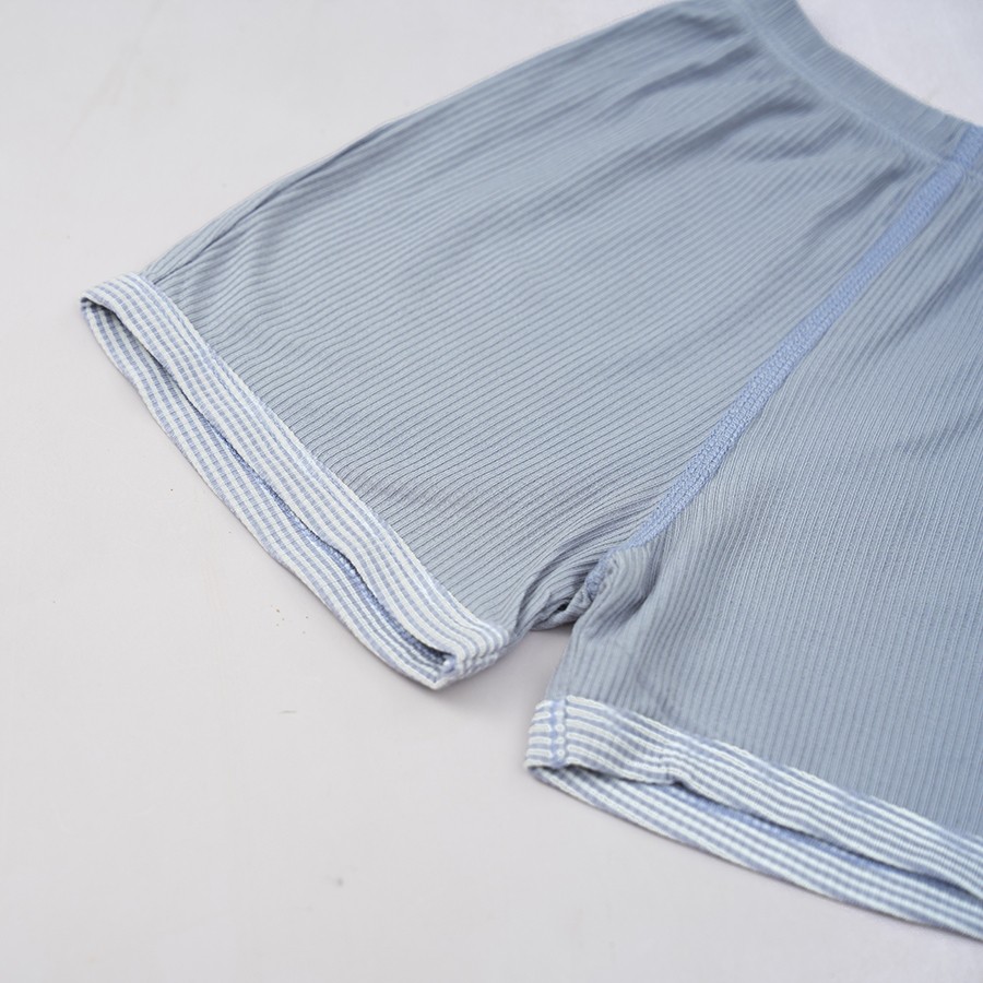 (1M-9M) Bộ quần áo ngắn tay cài chéo Siro - BSR130804 | Quần áo BU Baby chính hãng