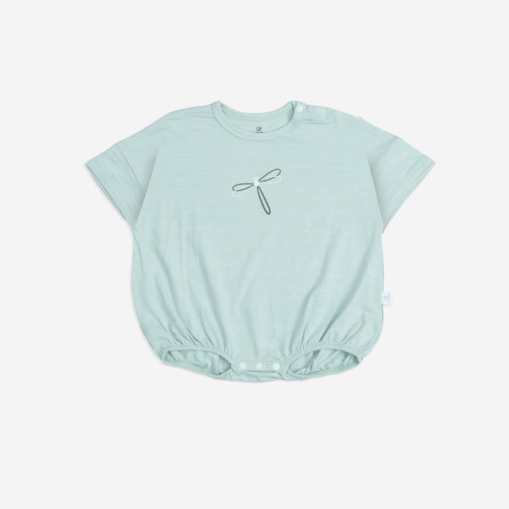 (1M-12M) Body chip ngắn tay cài vai Cotton Slub Dona - BCT230103 | Quần áo BU Baby chính hãng