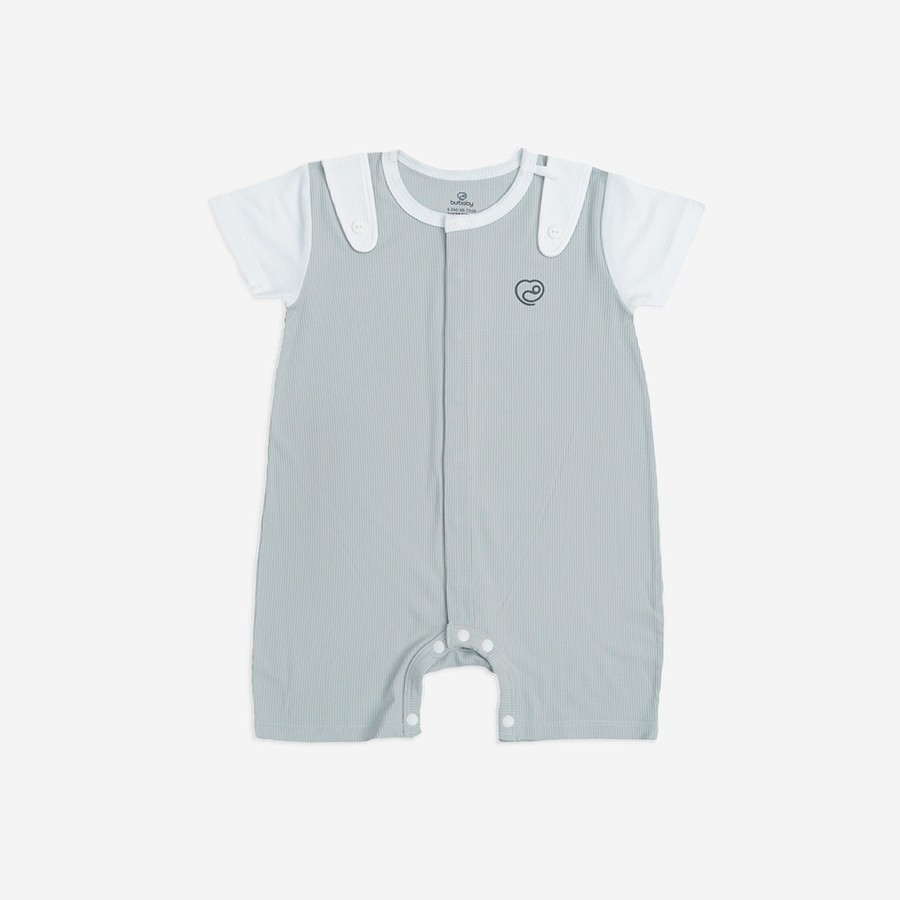 (1M-12M) Body đùi ngắn tay cài giữa Bé trai Bé gái - BSR230203 BSR230200 BSR230204 | Quần áo BU Baby chính hãng