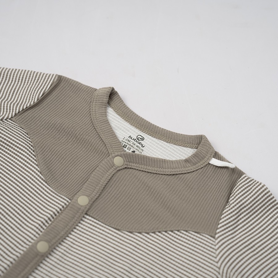 (NB-3M) Body dài tay cài giữa Siro BSR210204 | Quần áo BU Baby chính hãng