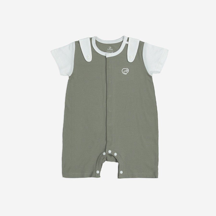 (1M-12M) Body đùi ngắn tay cài giữa Bé trai Bé gái - BSR230203 BSR230200 BSR230204 | Quần áo BU Baby chính hãng