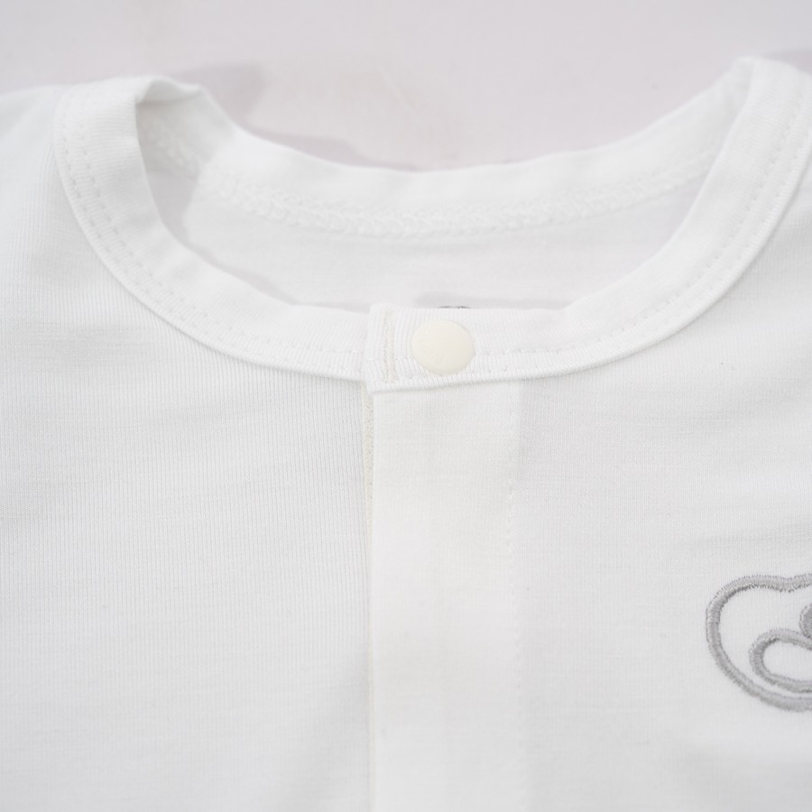 (NB-3M) Body dài tay cài giữa Bao tay chân lật Bambus - BBB210208 BBB210211 | Quần áo BU Baby chính hãng