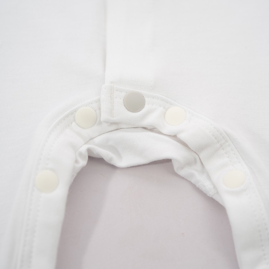 (NB-3M) Body dài tay cài giữa Bao tay chân lật Bambus - BBB210208 BBB210211 | Quần áo BU Baby chính hãng