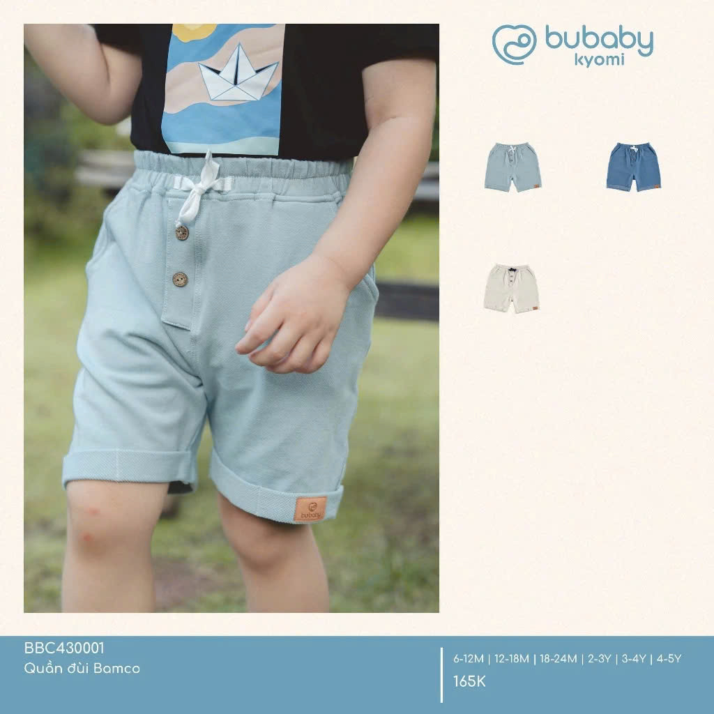 (6M-5Y) Quần đùi Bamco cho Bé trai bé gái - BBC433100 BBC430001 | Quần áo BU Baby chính hãng