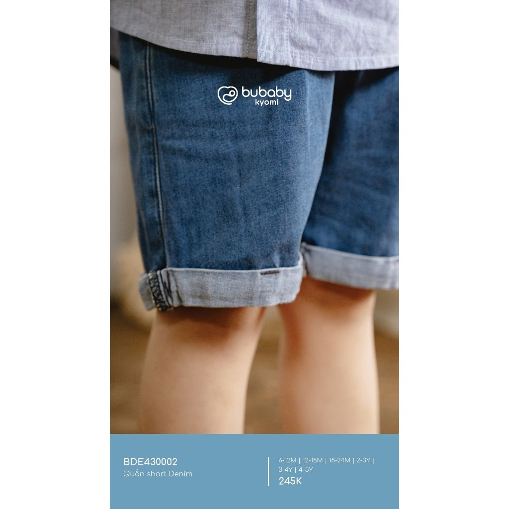 (6M-5Y)Áo ngắn tay, sơ mi, quần short đùi, short bò cho bé yêu BCT330100 BCT330200 BCT433200 BDE430002 | Quần áo BU Baby