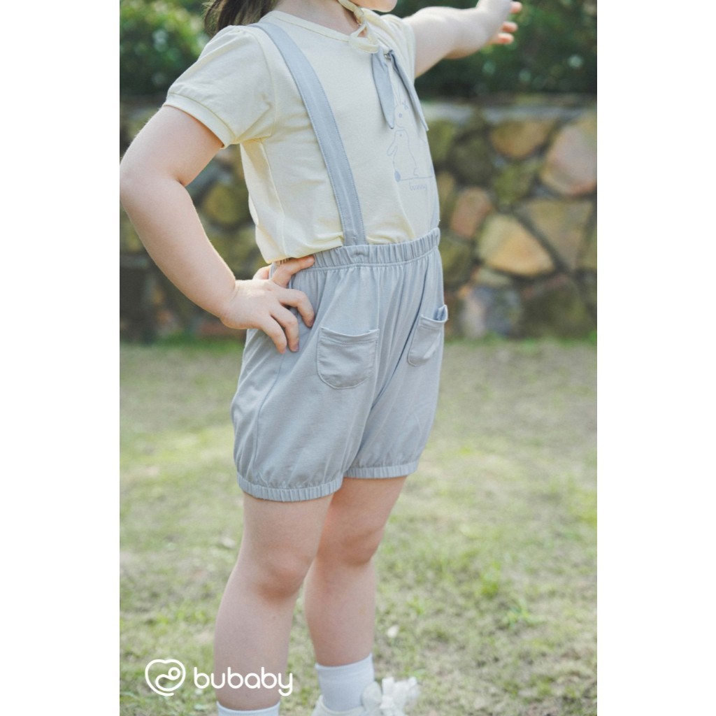 (6M-5Y) Bộ ngắn tay cùng quần yếm đùi cho bé BU Baby Bamco - BBC134300 | Quần áo Bubaby chính hãng