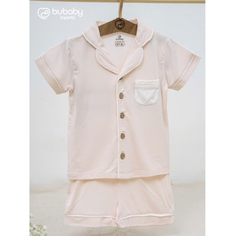 (6M-5Y) Bộ ngắn tay cài giữa Pyjams Bé trai bé gái BU Baby Bambus - BBB1302PJ BBB130211 | Quần áo Bubaby chính hãng
