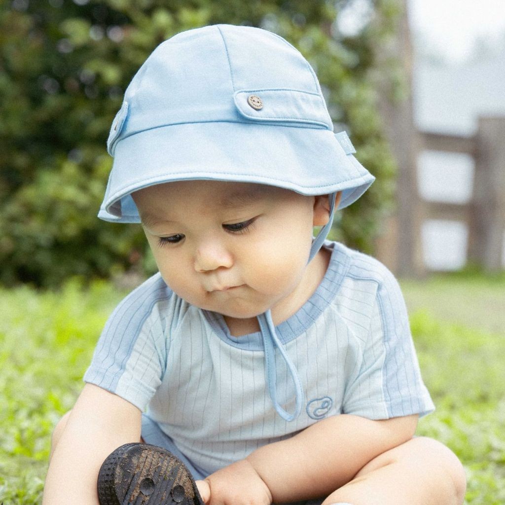 BU Baby (6M-5Y) Mũ vành tròn bé trai Bamboo Cotton - ABC1926BT ABC1926HL | Phụ kiện bubaby chính hãng