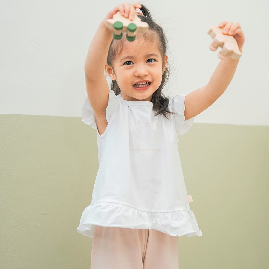 (6M-5Y) Bộ ngắn tay cài sau bèo gấu Bamco - BBC131000 | Quần áo BU Baby chính hãng