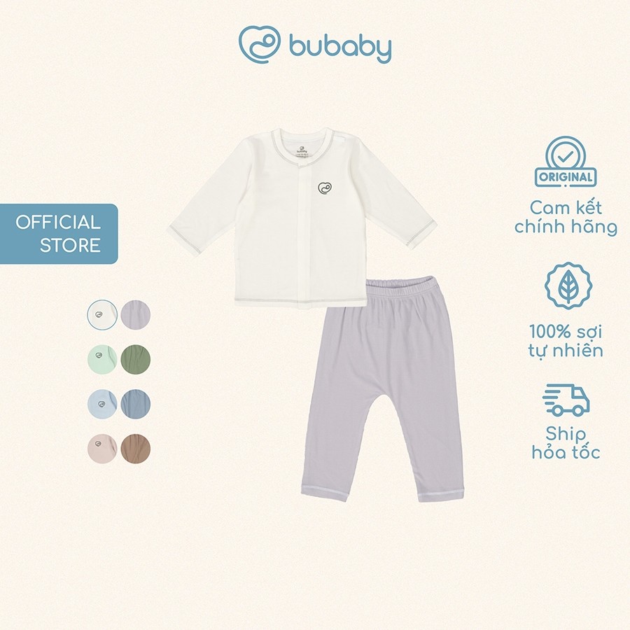 (1M-9M) Bộ dài tay cài giữa Siro - BSR110207 | Quần áo BU Baby chính hãng
