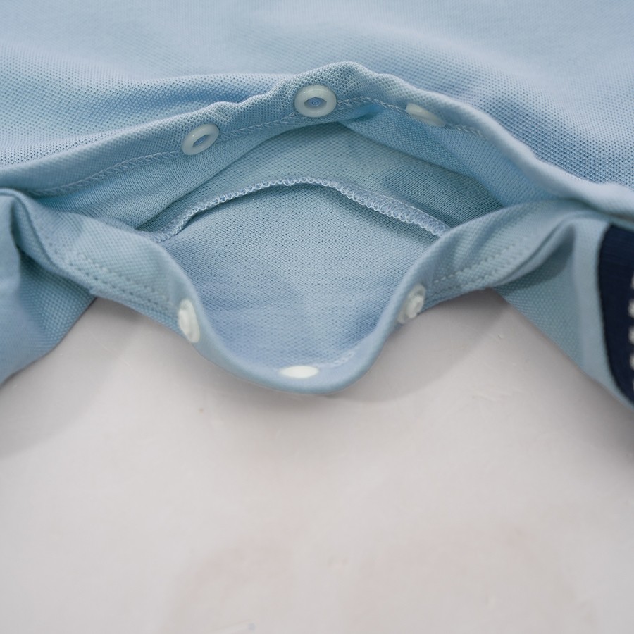 (1M-12M) Body đùi ngắn tay cổ Polo cho bé Bubaby Ponie - BPN230302 | Quần áo BU Baby chính hãng