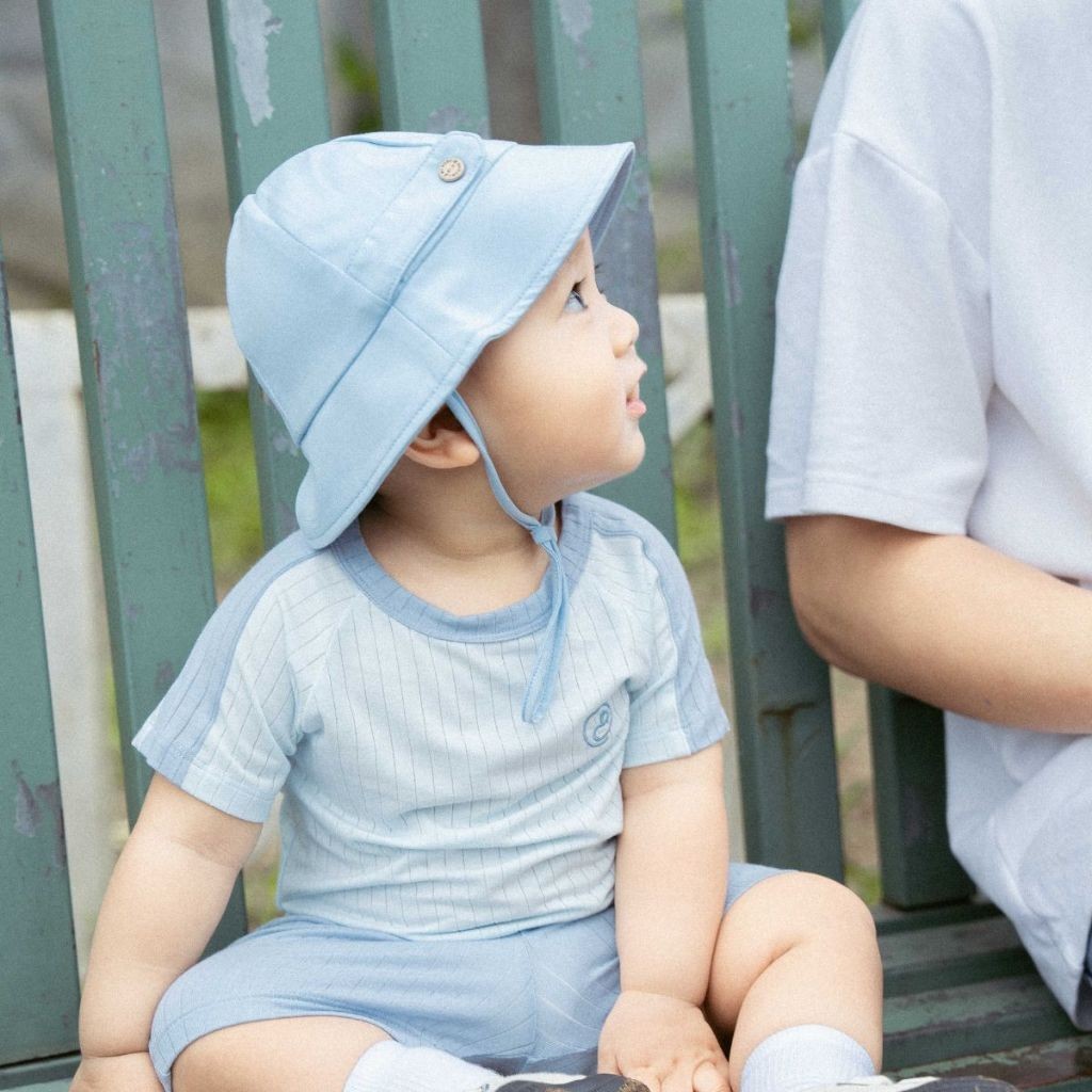 BU Baby (6M-5Y) Mũ vành tròn bé trai Bamboo Cotton - ABC1926BT ABC1926HL | Phụ kiện bubaby chính hãng