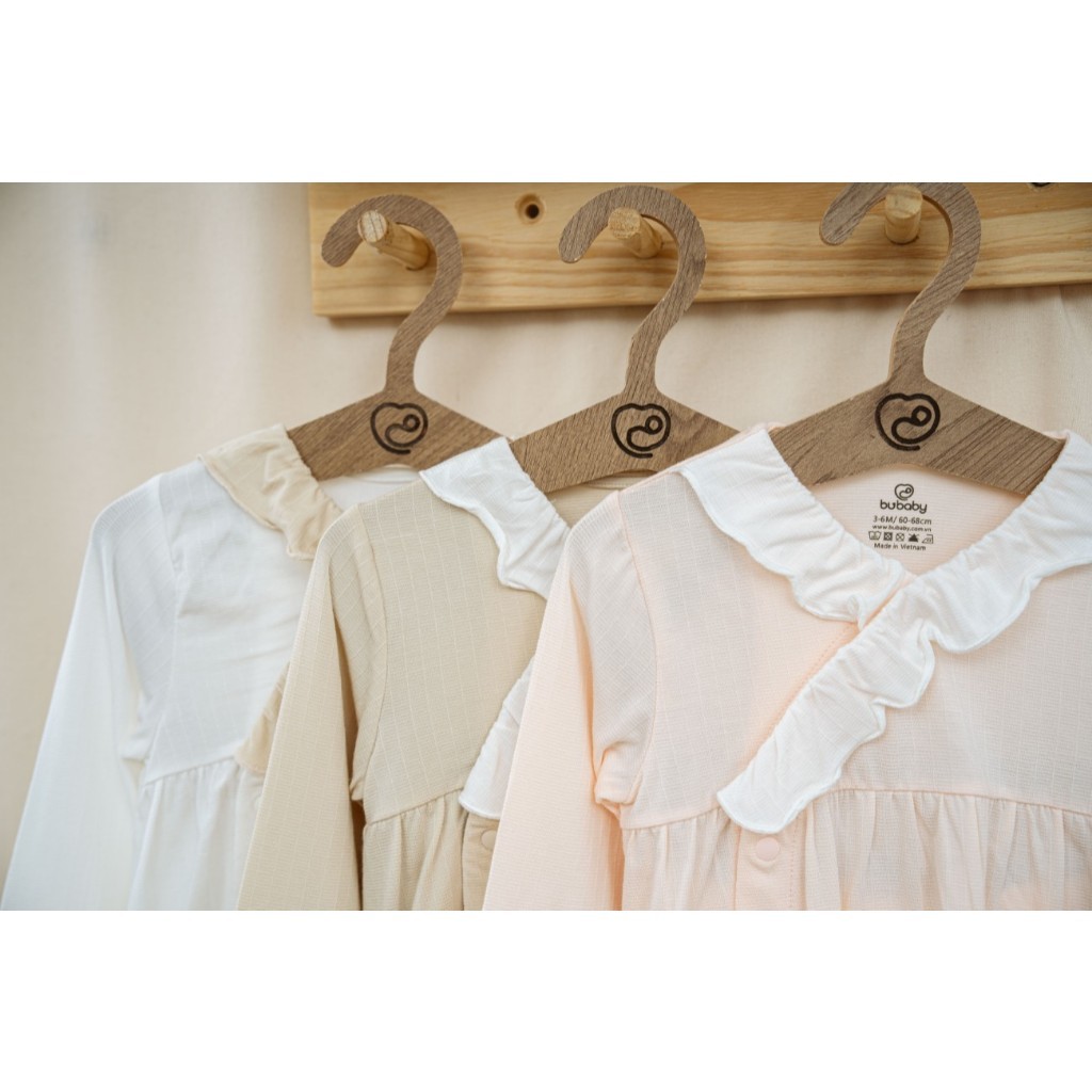 (1M-9M) Bộ dài tay cài chéo cổ bèo Siro cho bé - BSR1108CB | Quần áo BU Baby Chính hãng
