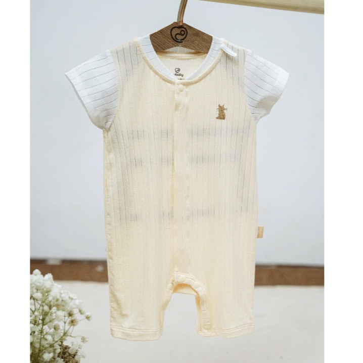 (1M-12M) Body ngắn tay cài vai, cài giữa cho bé yêu Molist - BMD230100 BMD230201| Quần áo BU Baby chính hãng